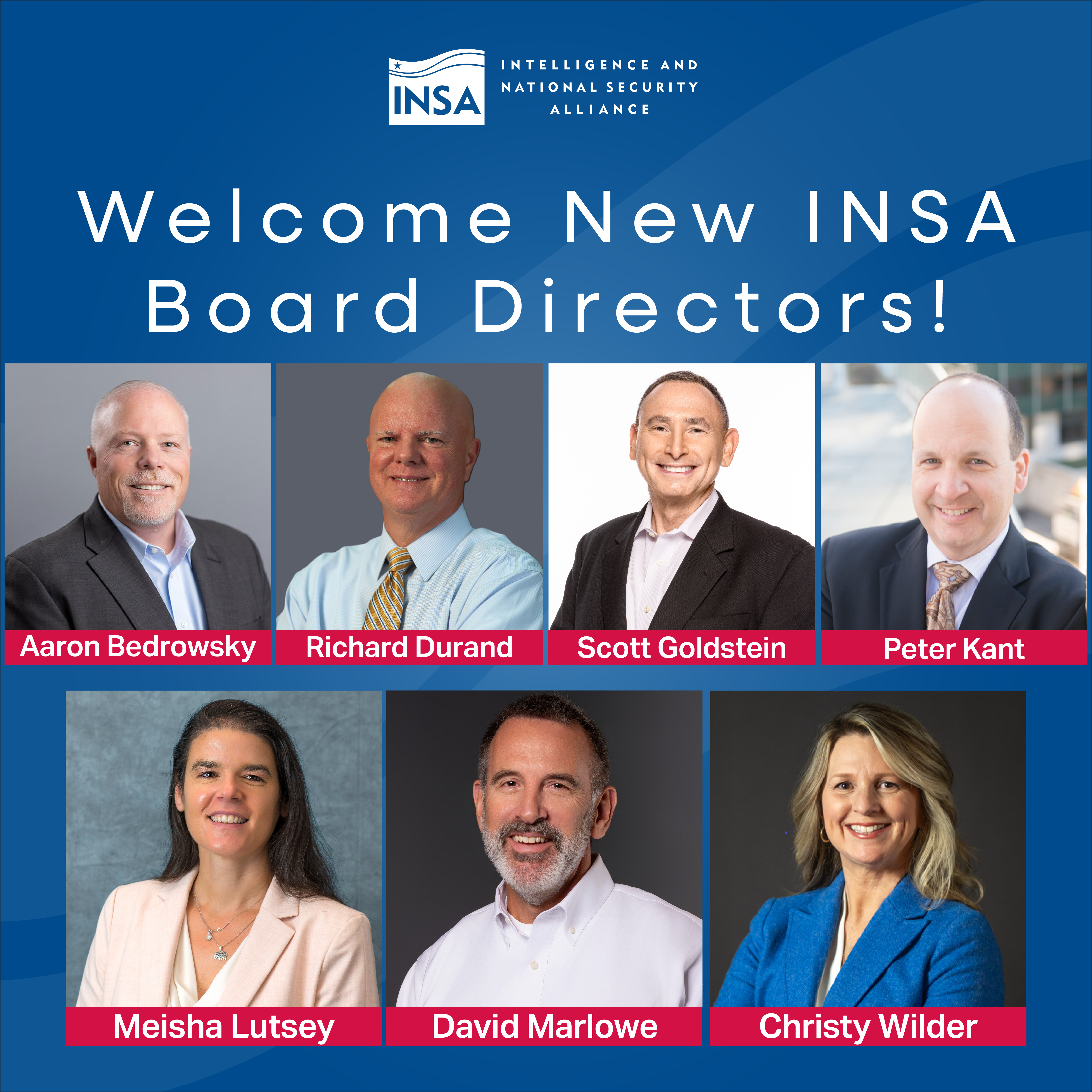 2026 New INSA Board DIrectors
