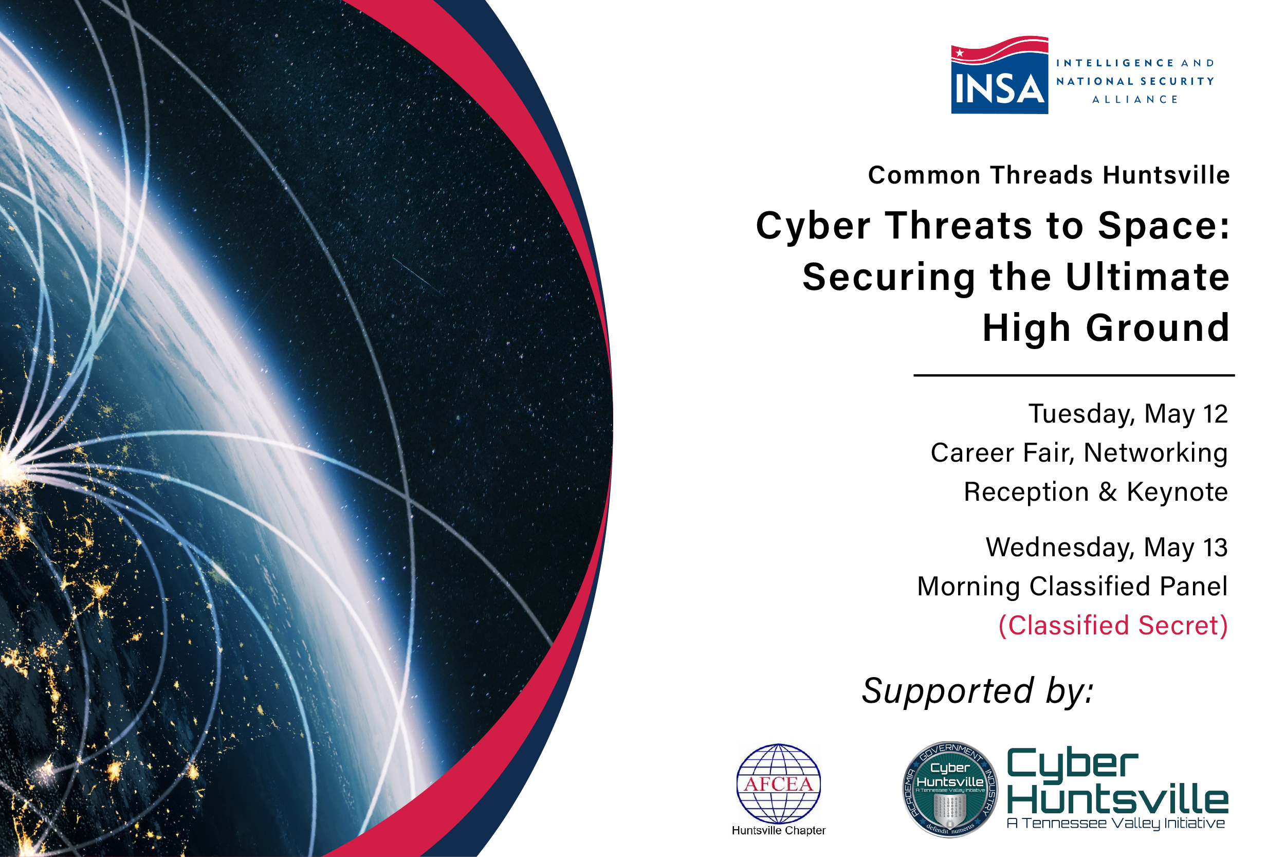 INSA's 2026 Common Threads Huntsville, Cyber Threats to Space: Securing the Ultimate High Ground