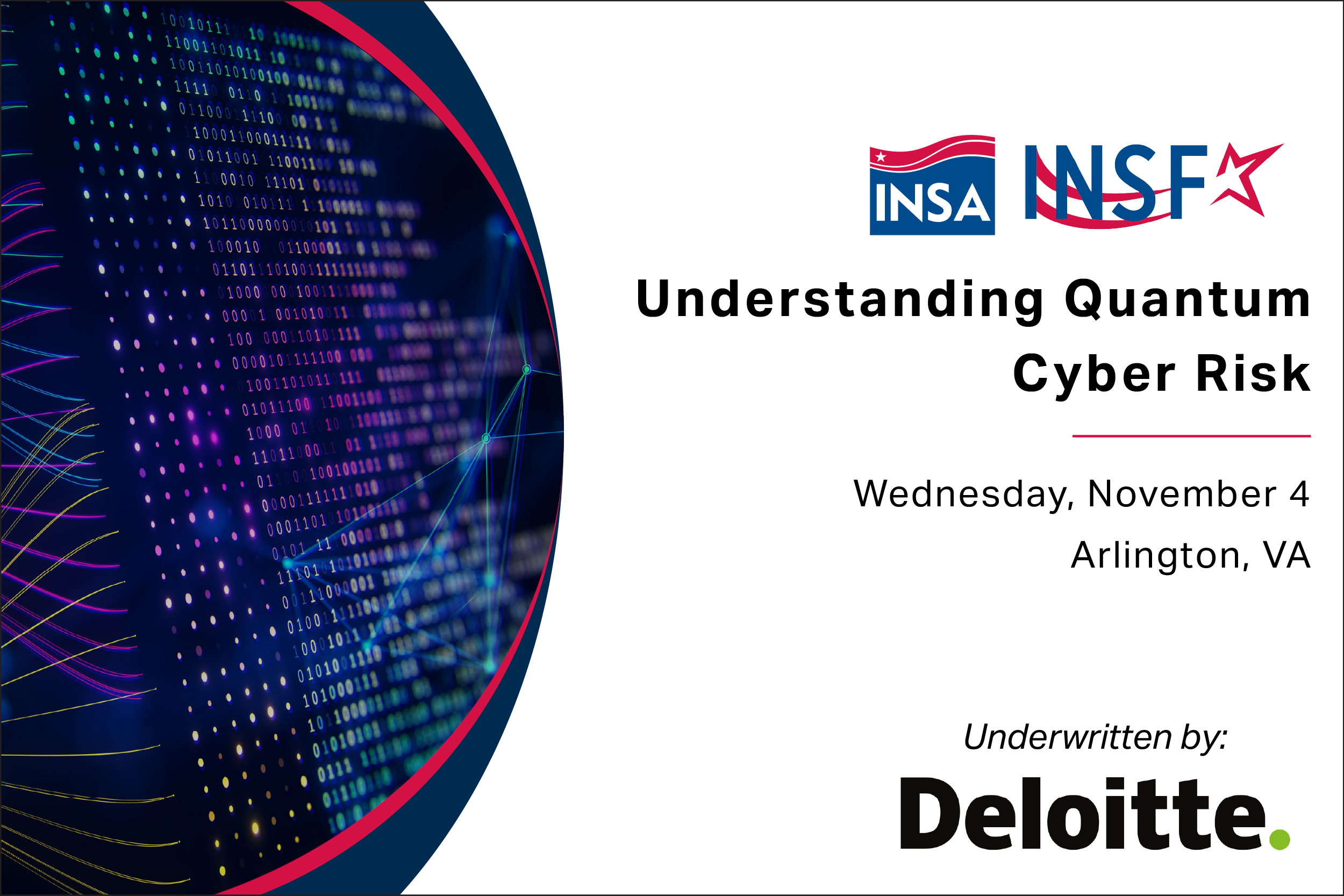 INSF AI Workshop, Understanding Quantum Cyber Risk Underwritten by Deloitte