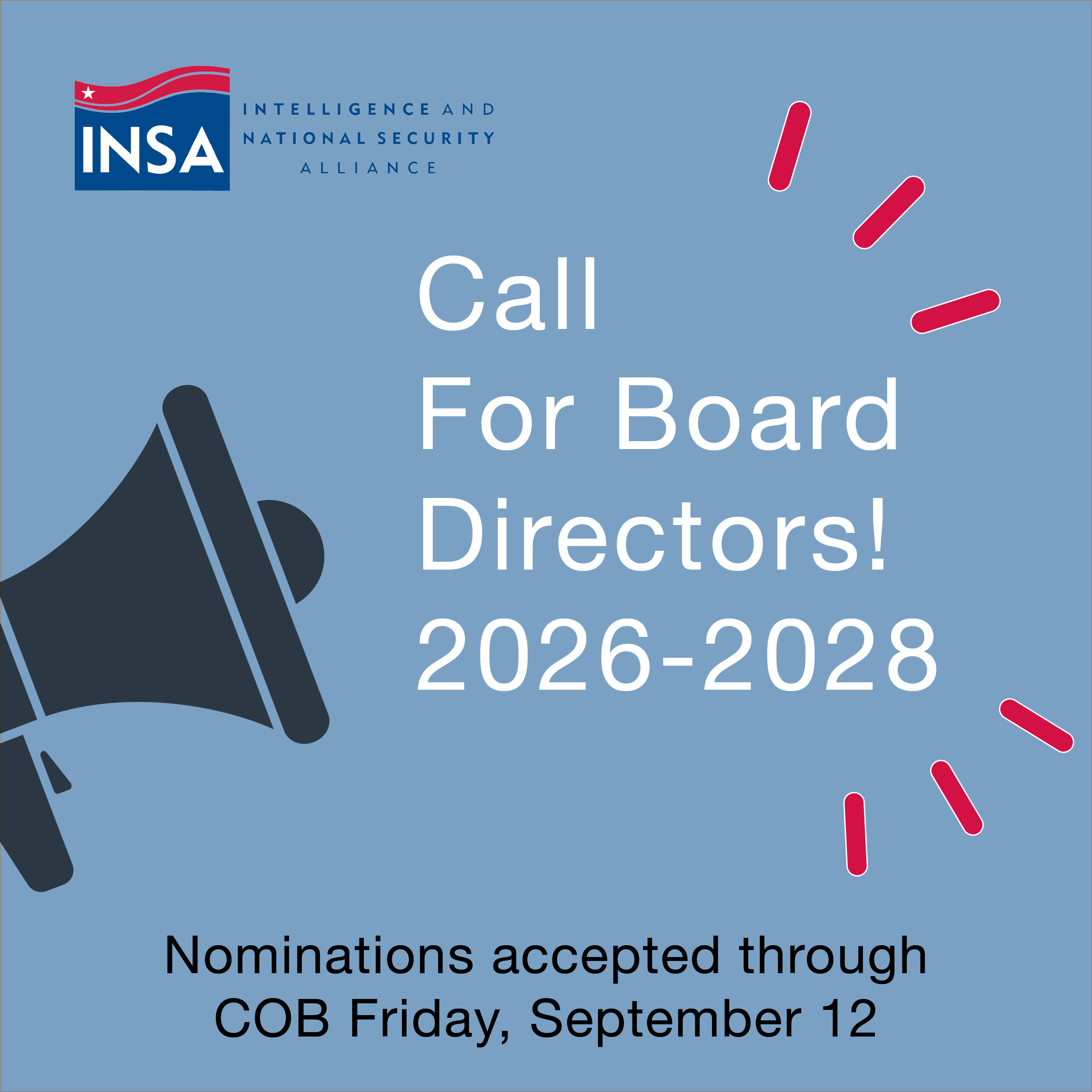 2026-2028 INSA Call for Board Directors