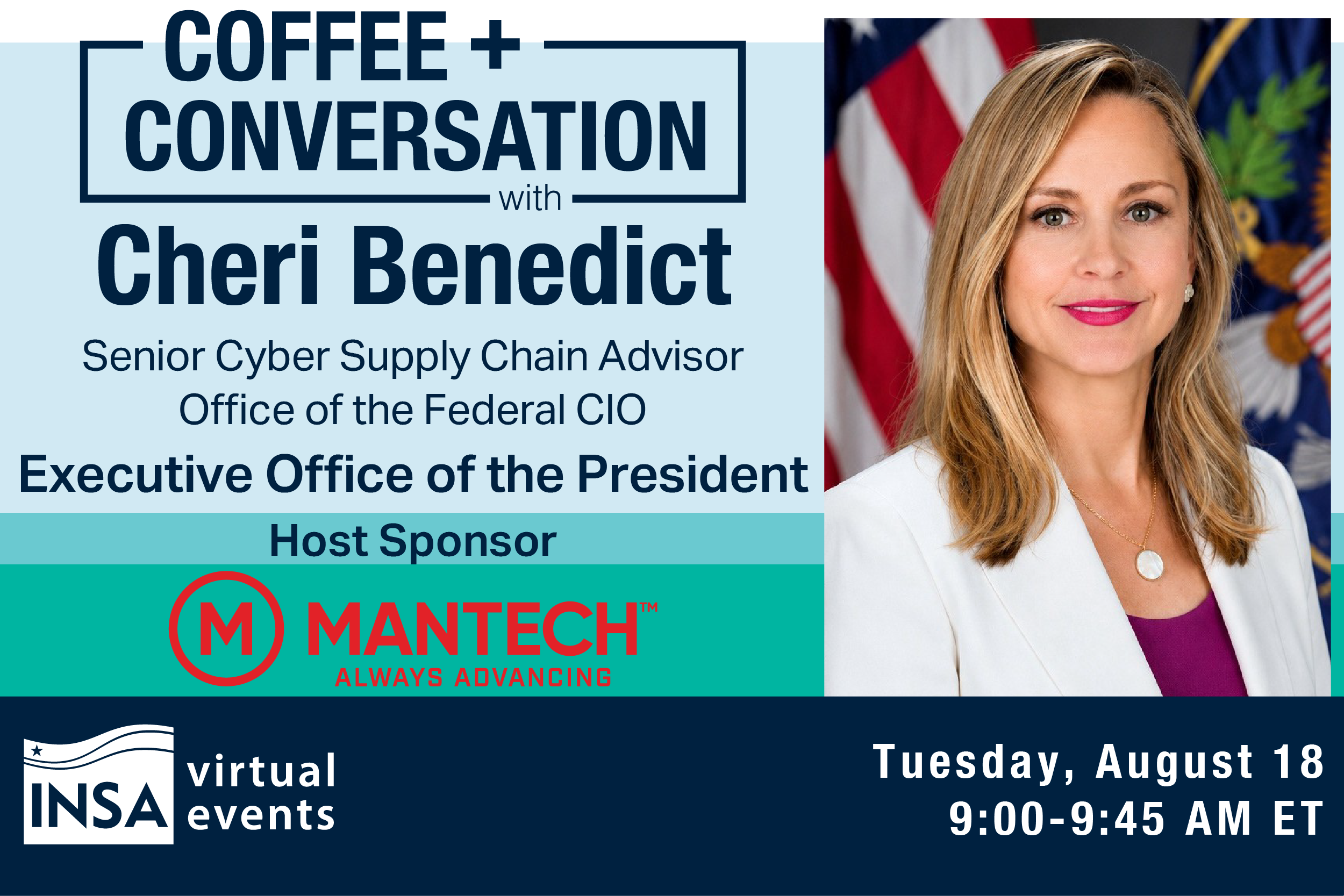 INSA Coffee & Conversation with Cheri Benedict, Senior Cyber Supply Chain Advisor, OFCIO, EOP