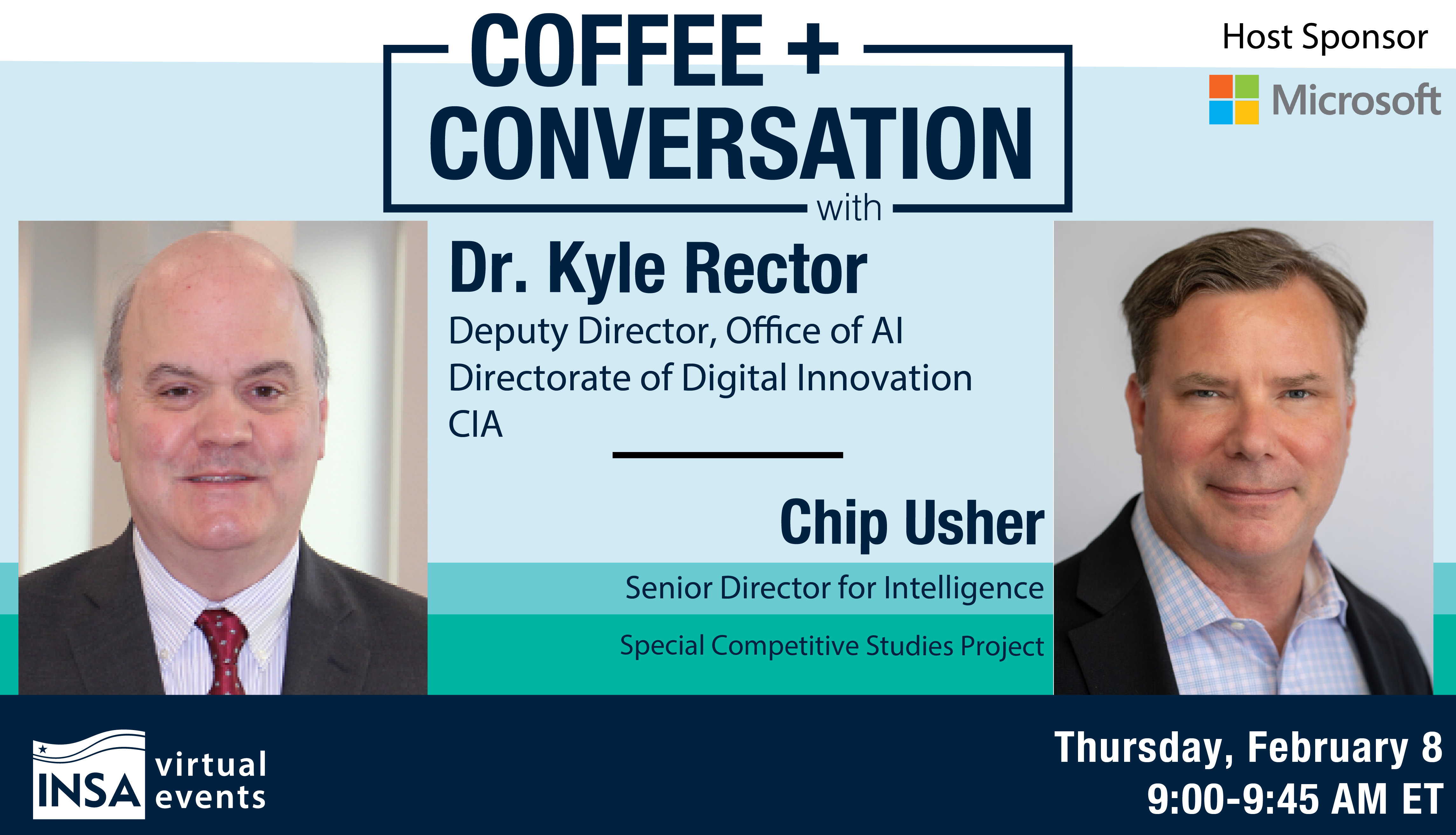 Kyal Rector Coffee & Conversation with CIA and SCSP