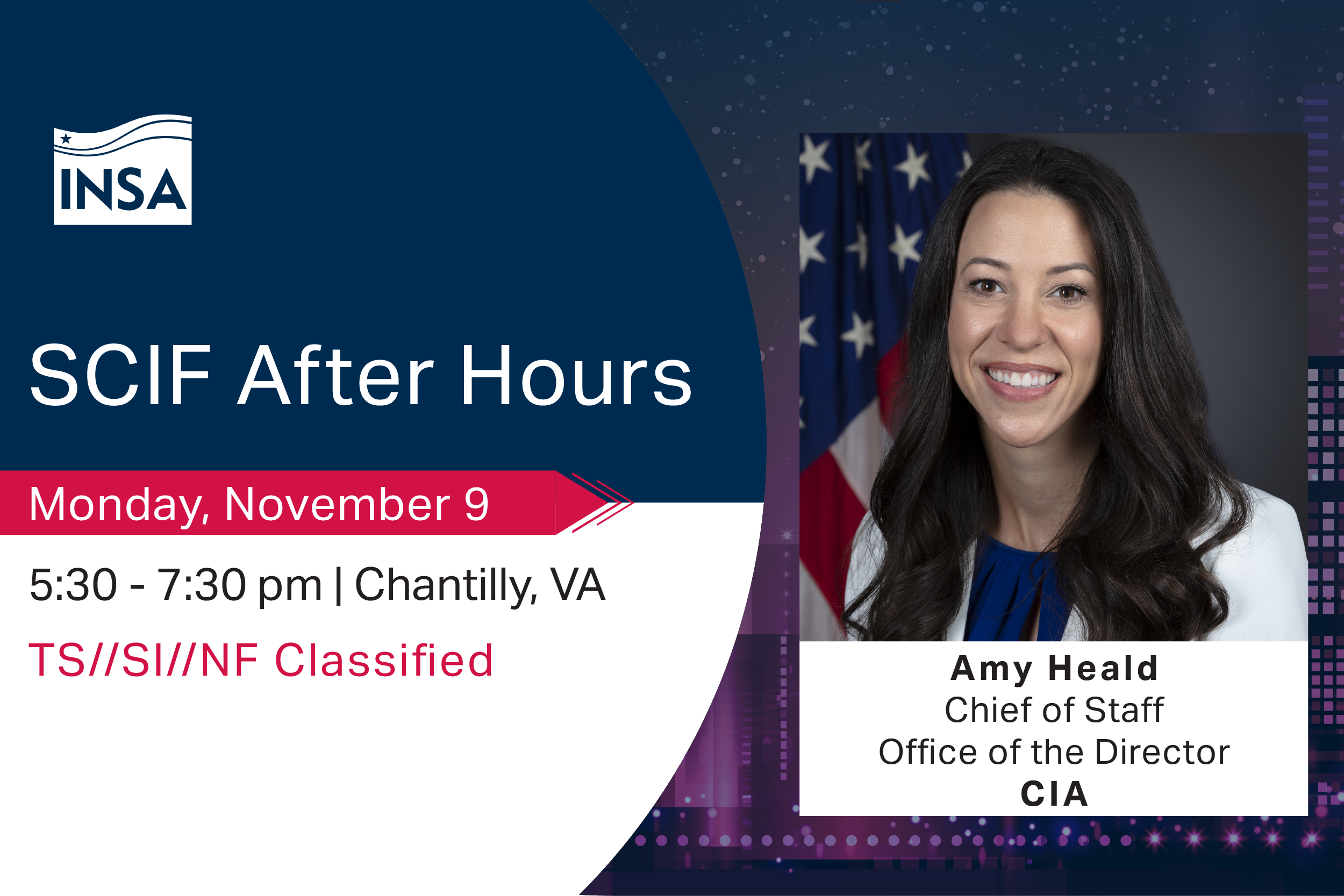 INSA's SCIF After Hours with Amy Heald, Chief of Staff, Office of the Director, CIA