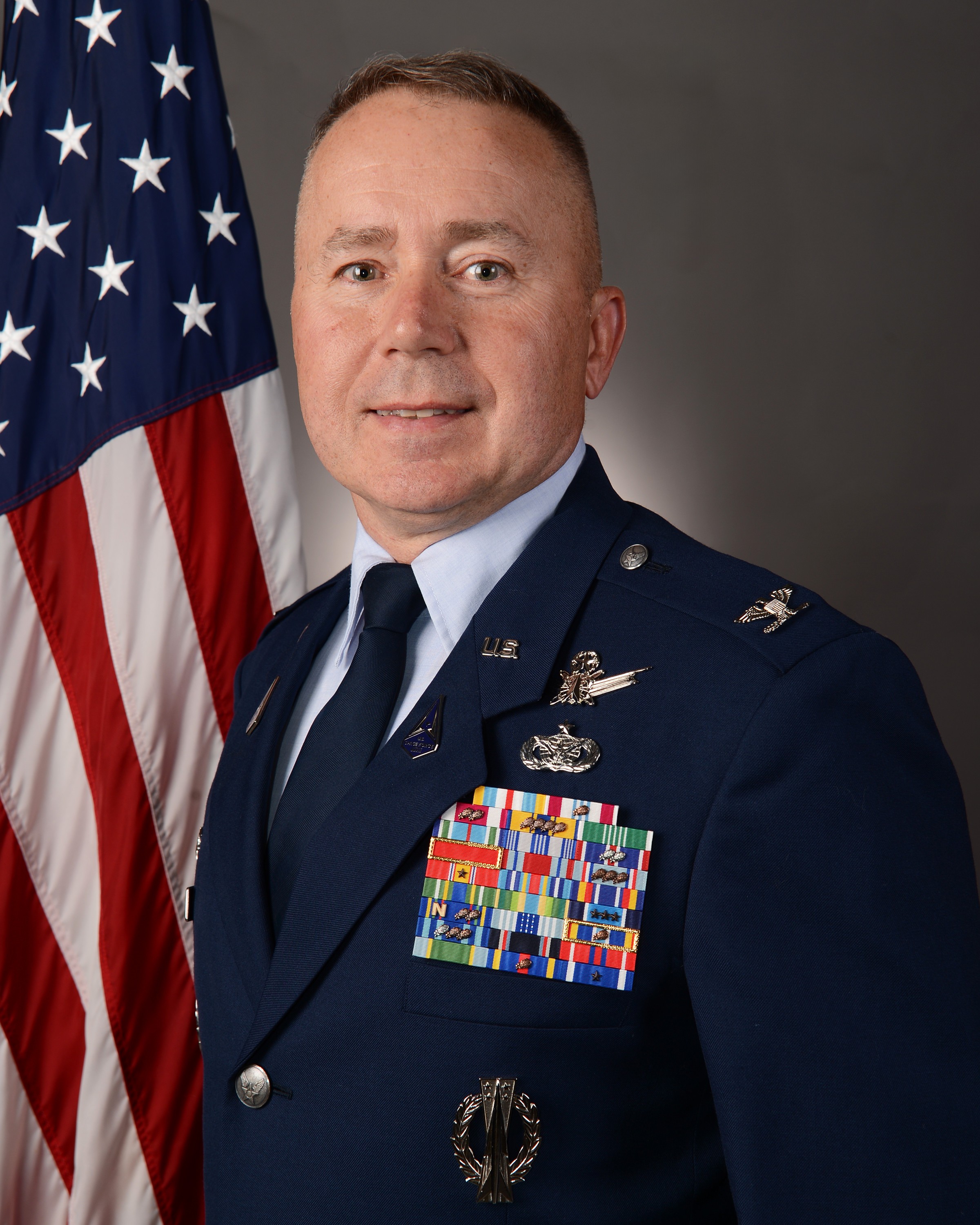 Col Aaron Cochran, USSF, Commander, Aerospace Data Facility-Colorado, Buckley Space Force Base, Colorado