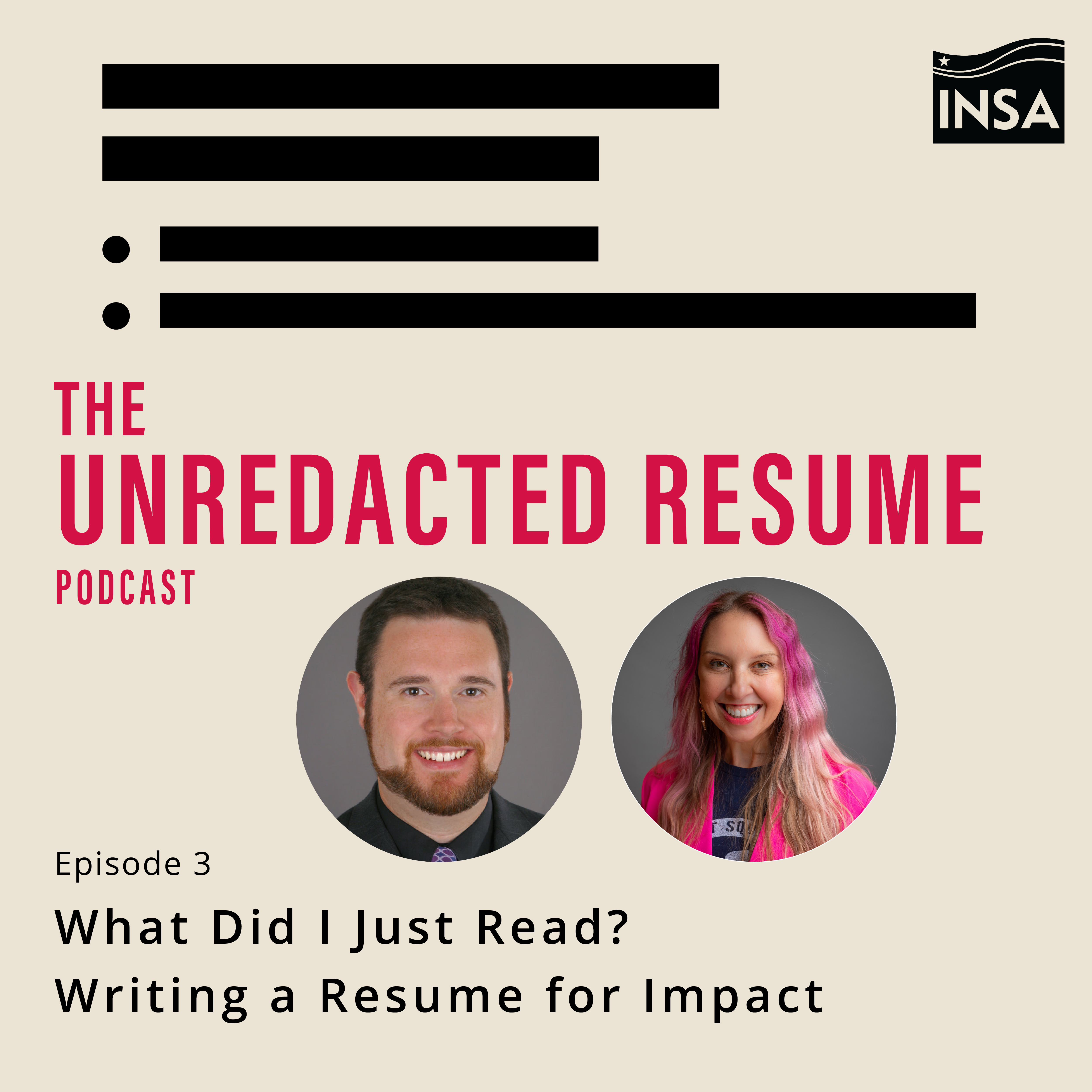 The Unredacted Resume: What Did I Just Read? Writing a Resume for Impact, with Brian Drake (Accrete) and Lindy Kyzer (ClearanceJobs)