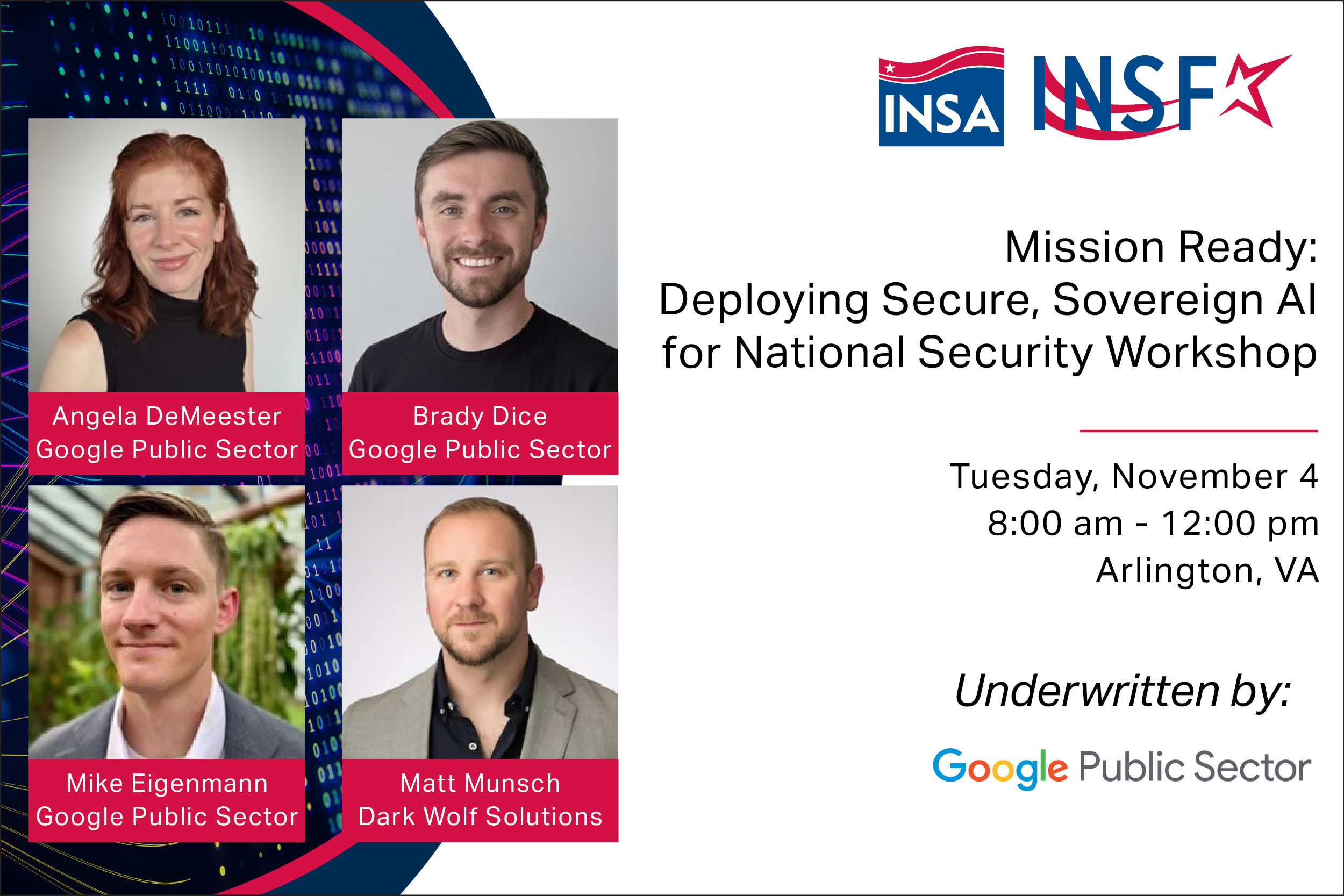 Mission Ready workshop underwritten by Google Public Sector