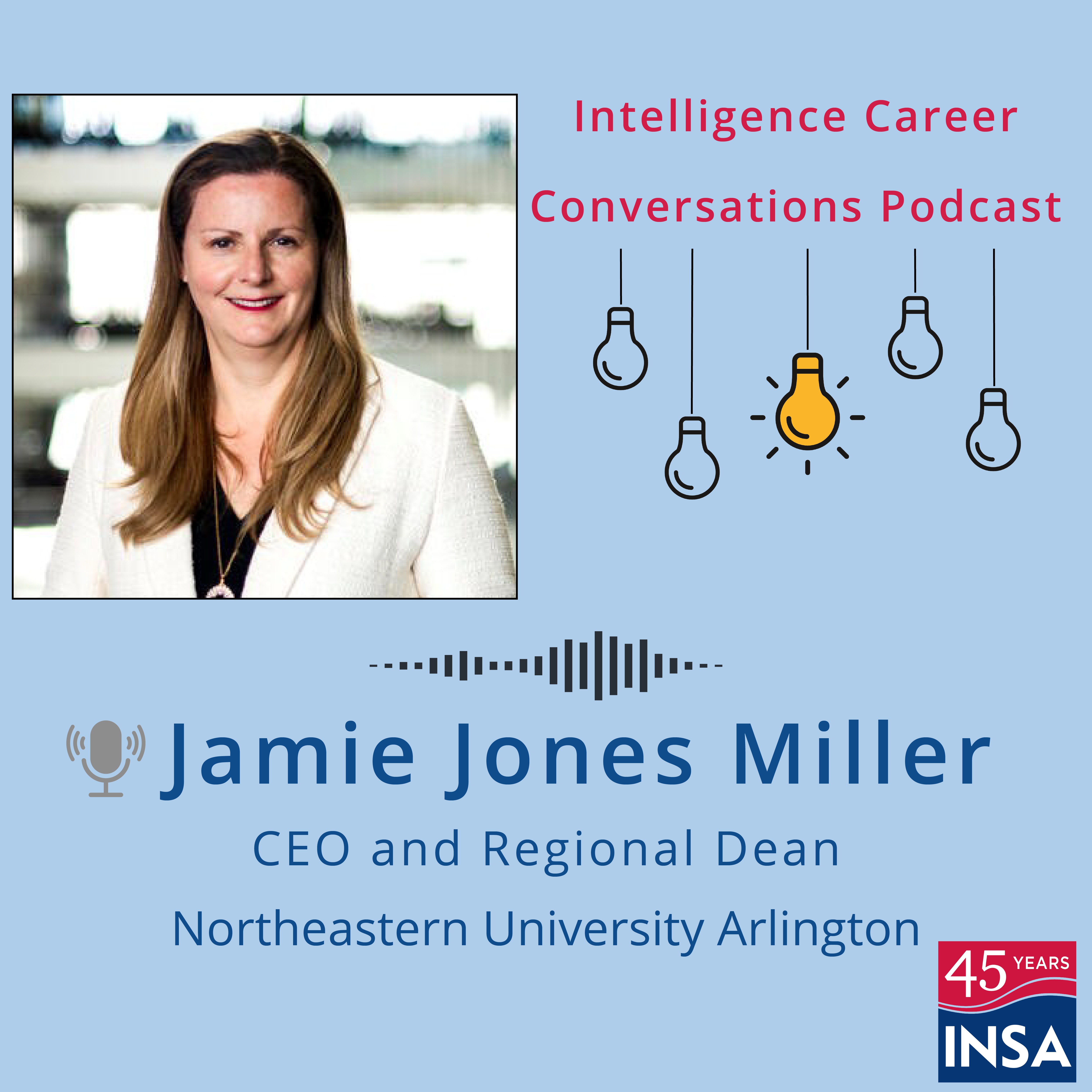 Intelligence Career Conversations podcast episode with Jamie Jones Miller