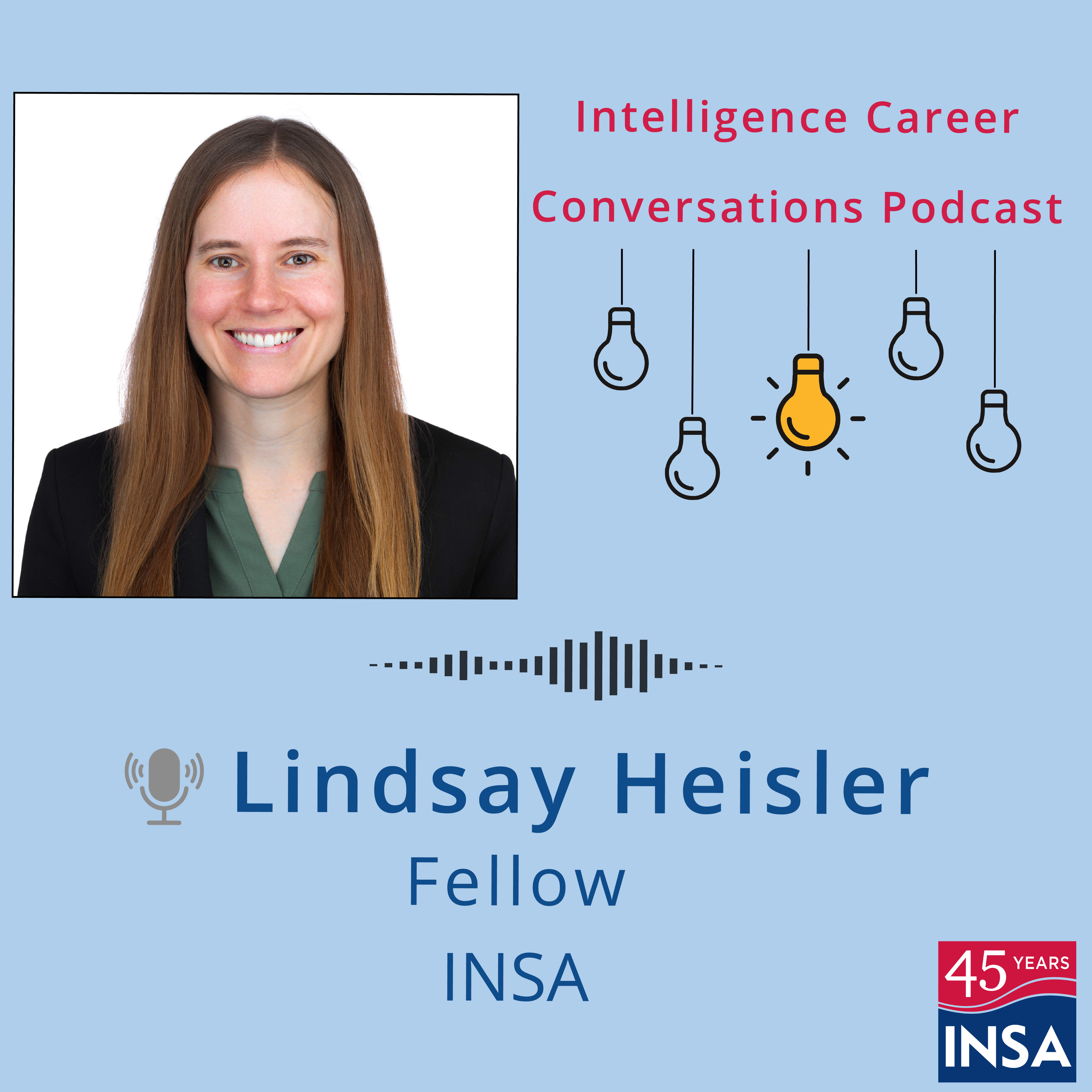 Intelligence Career Conversations podcast episode with Lindsay Heisler