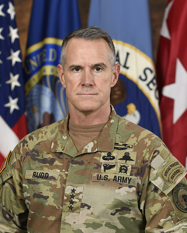 General Joshua Rudd, USA, Commander, USCYBERCOM and Director, NSA/Chief, CSS
