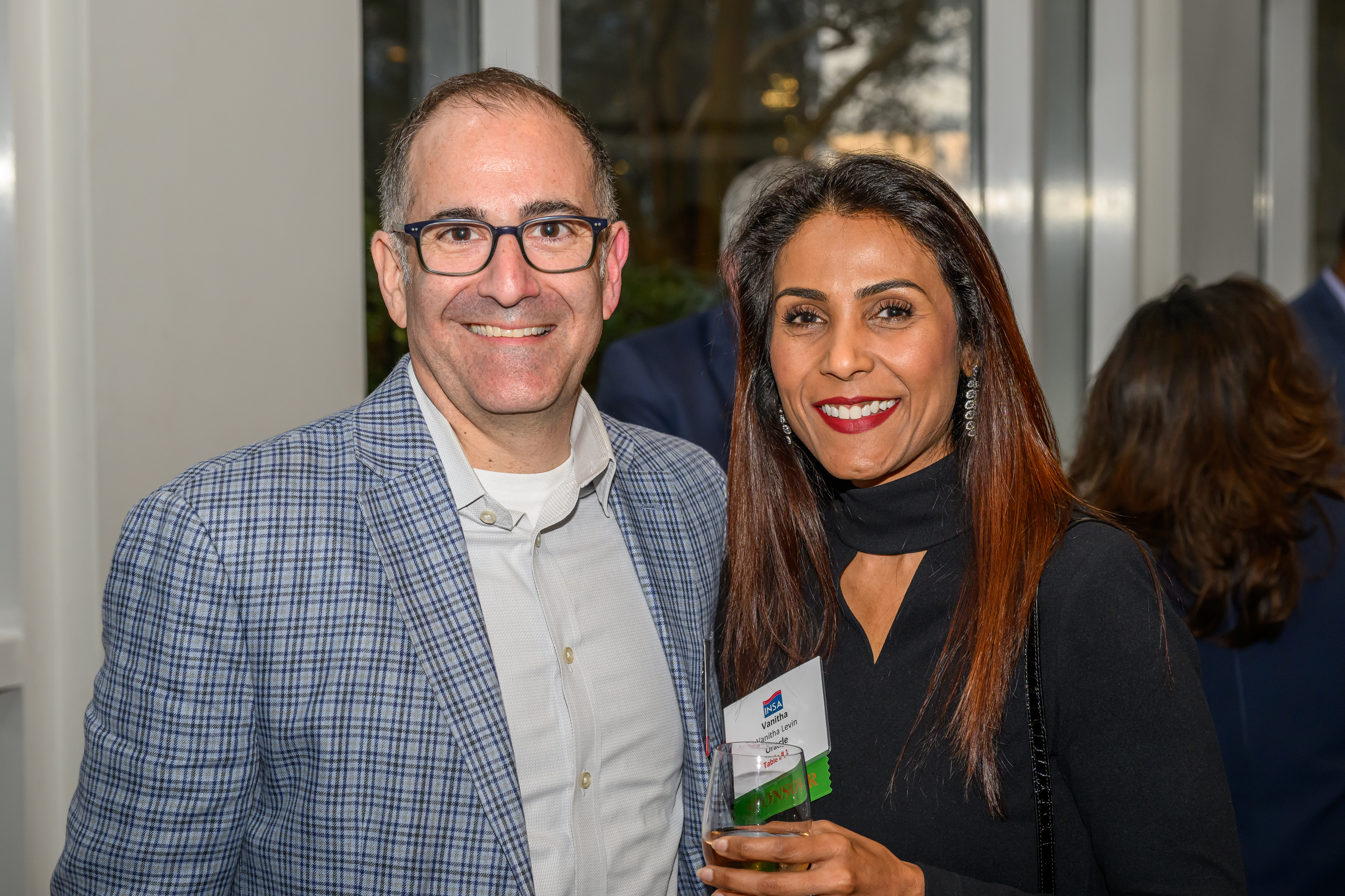 2025 Leadership Dinner, Larry Taxson and friend