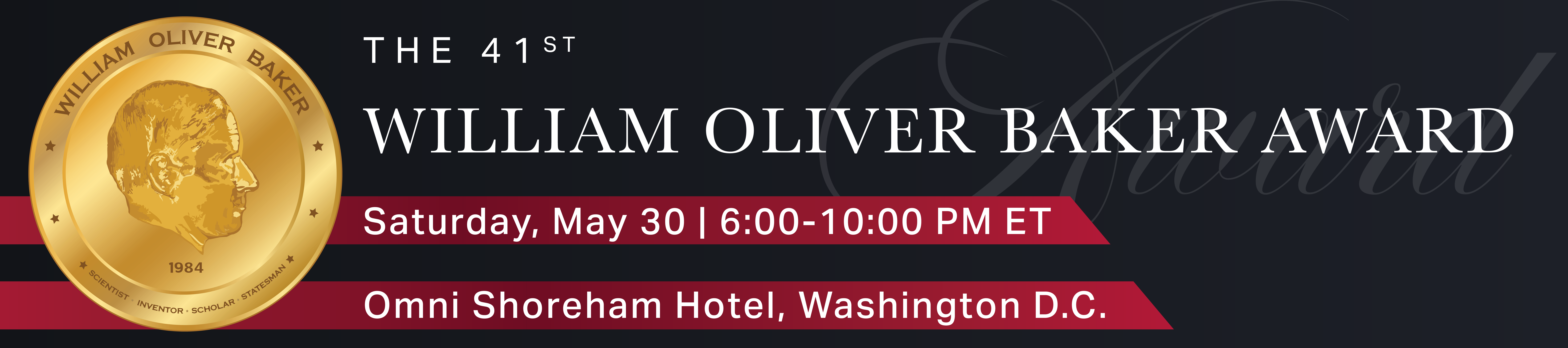 26 Baker Nominations_Save the Date_Header 2026 Baker Award Dinner Save the Date