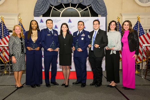 Event-219 2025 Charlie Allen Achievement Awards recipients with Tish Long, Julianne Gallina, and Suzanne Wilson Heckenberg